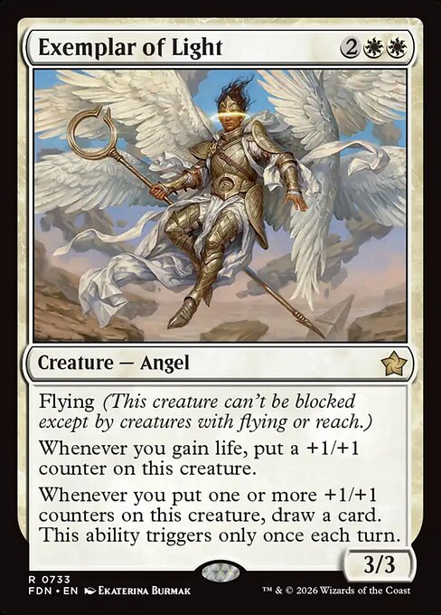MTG Exemplar of Light FDN 733 Welcome Deck Nonfoil