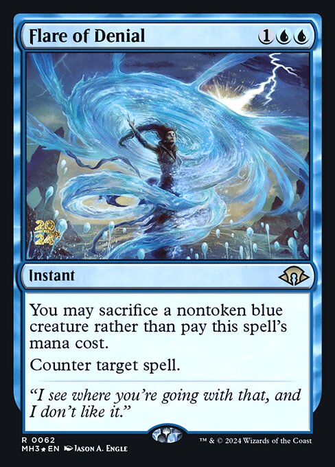 MTG Flare of Denial PMH3 062s Prerelease Foil