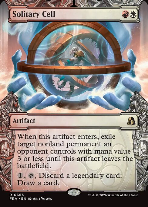 MTG Solitary Cell FRA 355 Sculptor's Stronghold Nonfoil front