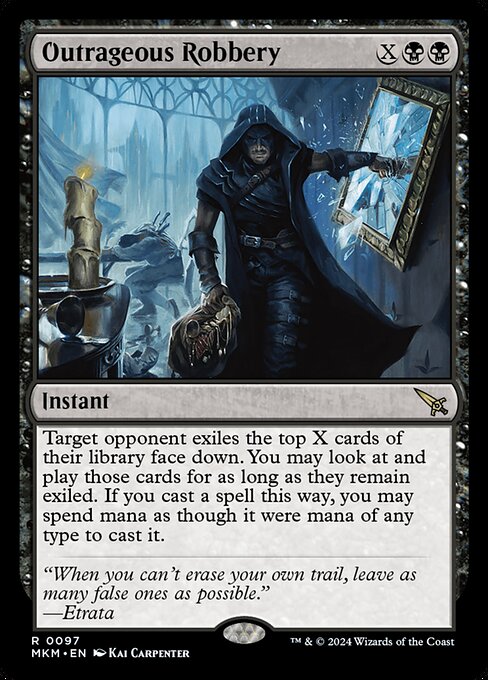 MTG Outrageous Robbery MKM 097 Regular Foil