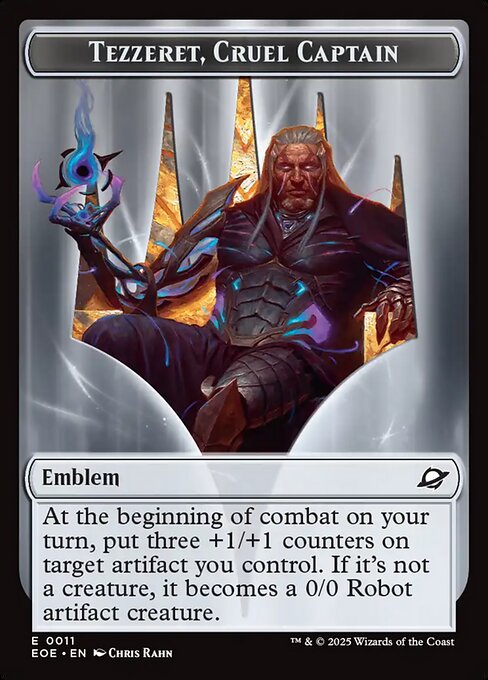 MTG Tezzeret, Cruel Captain Emblem EOE 011 Emblem Nonfoil