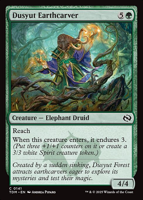 MTG Dusyut Earthcarver TDM 141 Regular Nonfoil