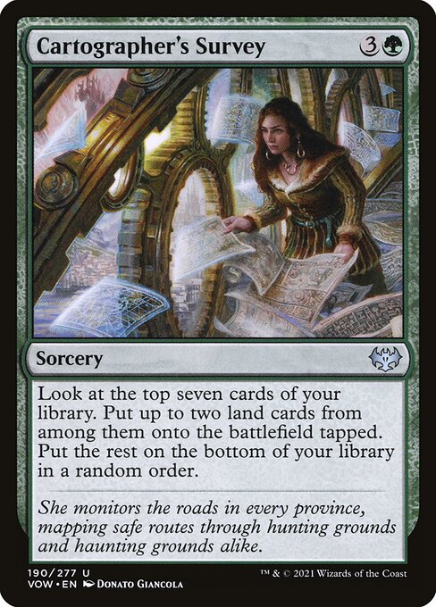 MTG Cartographer's Survey VOW 190 Standard Nonfoil front