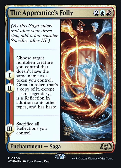 MTG The Apprentice's Folly PWOE 200s Prerelease Foil