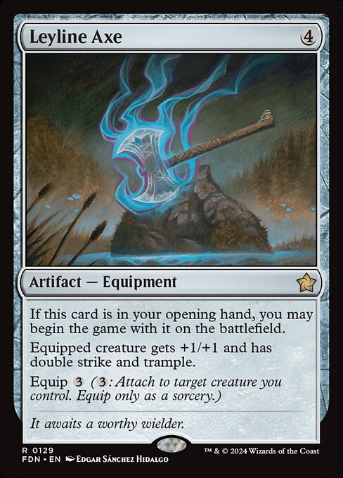 MTG Leyline Axe FDN 129 Regular Nonfoil