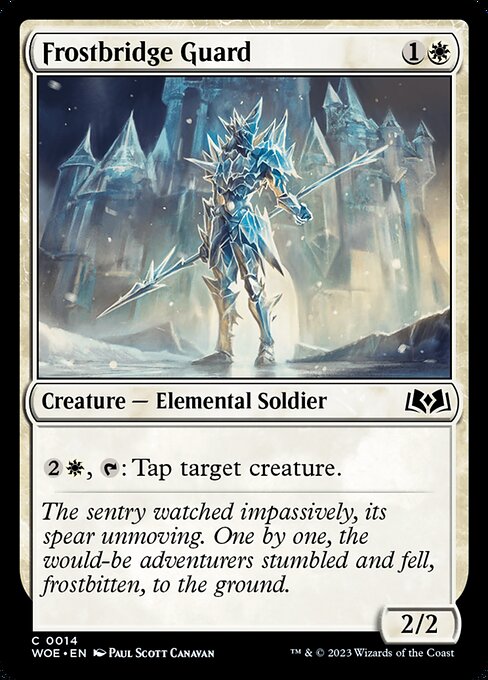 MTG Frostbridge Guard WOE 014 Regular Nonfoil