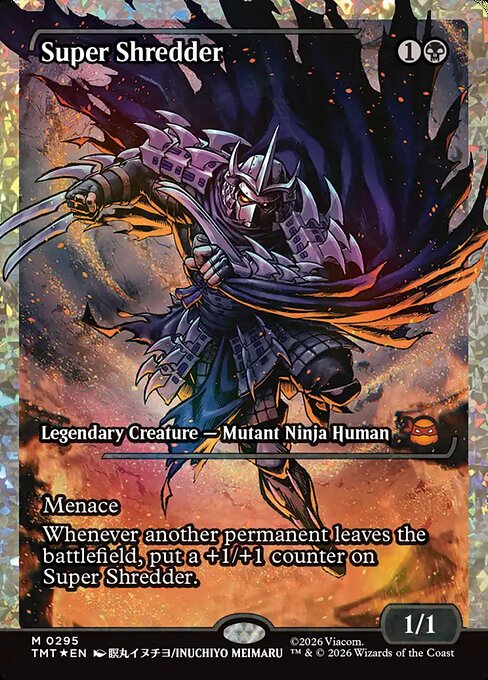 MTG Super Shredder TMT 295 Japan Showcase Fracture Foil