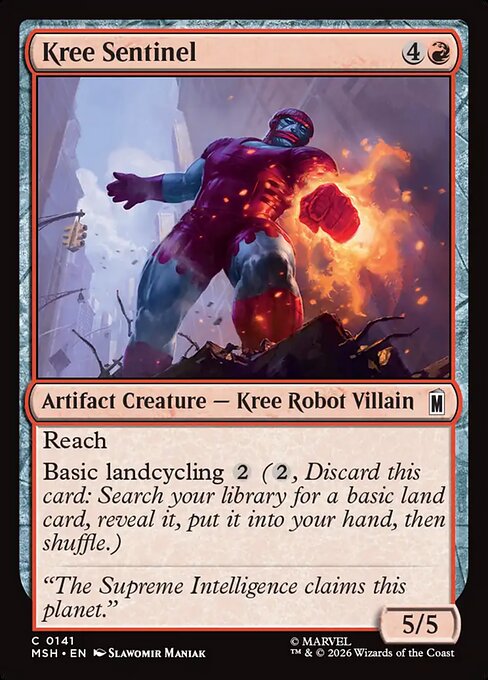 MTG Kree Sentinel MSH 141 Regular Nonfoil