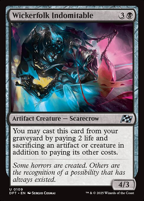 MTG Wickerfolk Indomitable DFT 109 Regular Foil