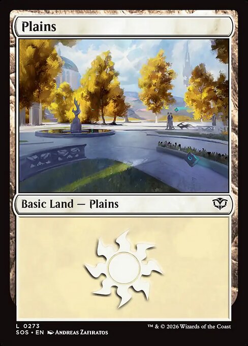 MTG Plains SOS 273 Regular Foil