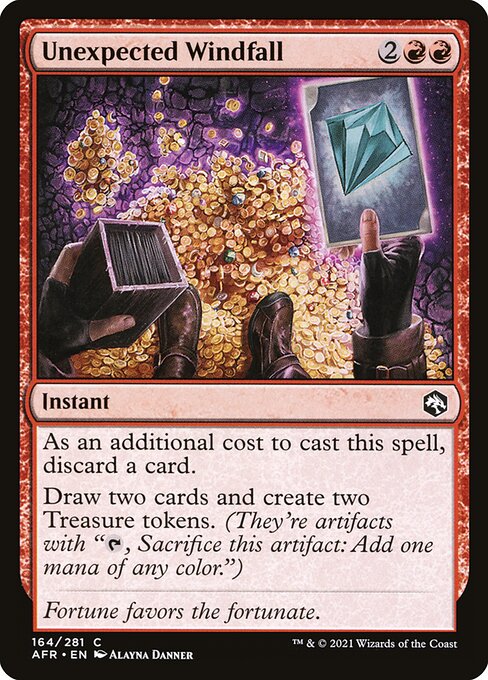 MTG Unexpected Windfall AFR 164 Regular Nonfoil