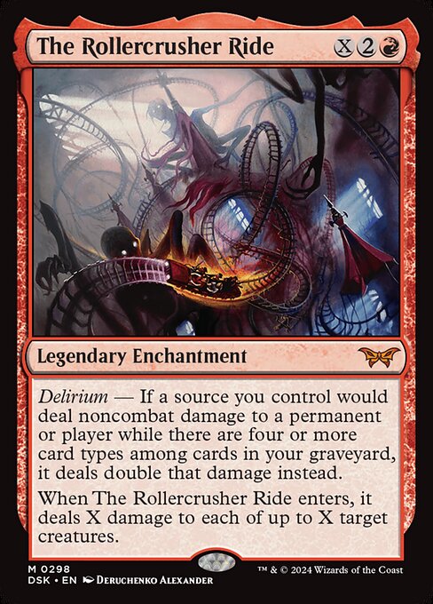 MTG The Rollercrusher Ride DSK 298 Lurking Evil Foil