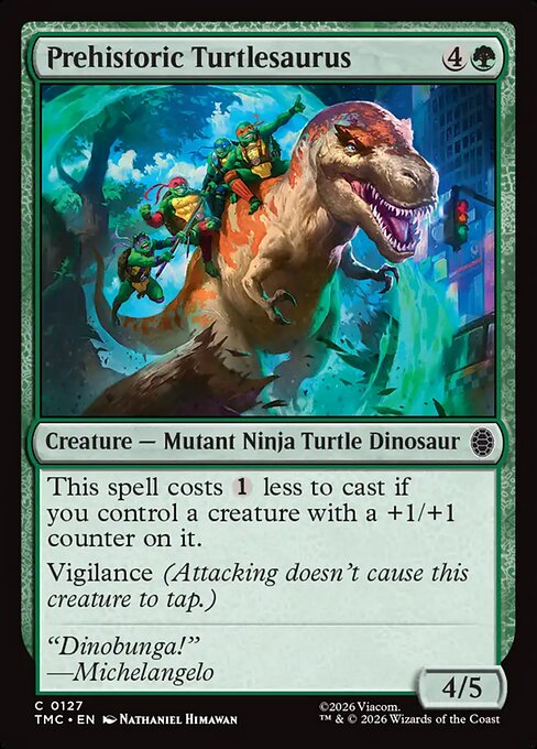 MTG Prehistoric Turtlesaurus TMC 127 Turtle Team-Up Nonfoil