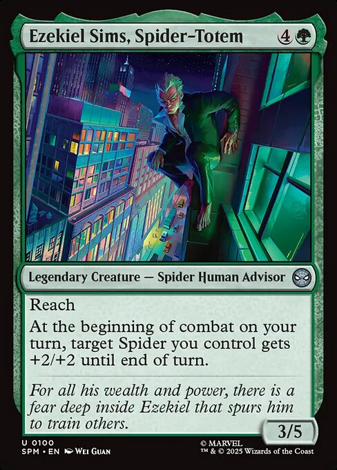 MTG Ezekiel Sims, Spider-Totem SPM 100 Regular Foil