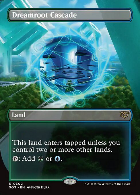 MTG Dreamroot Cascade SOS 302 Showcase Ring Foil