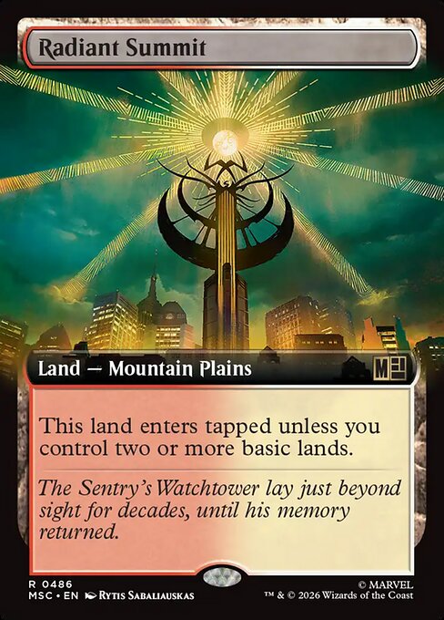 MTG Radiant Summit MSC 486 Extended Art Nonfoil