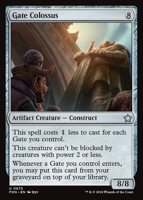 MTG Gate Colossus FDN 675 Starter Collection Nonfoil