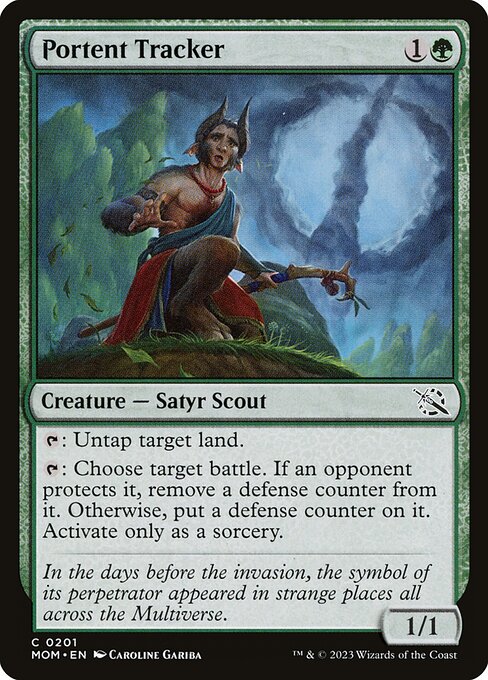 MTG Portent Tracker MOM 201 Regular Nonfoil