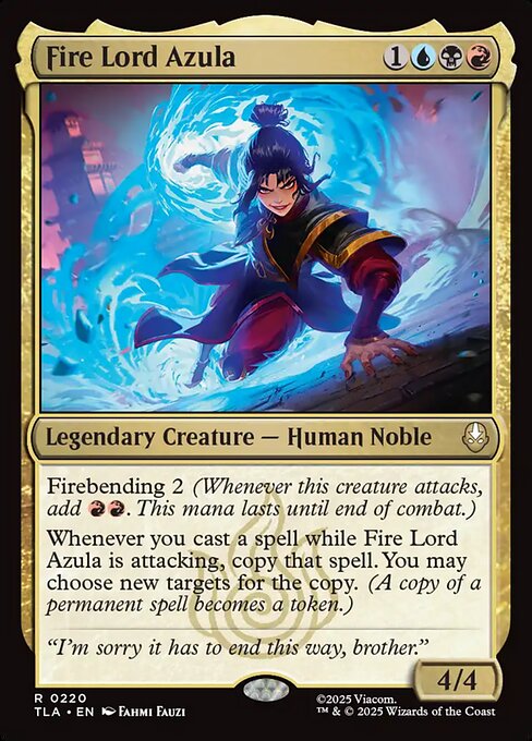 MTG Fire Lord Azula TLA 220 Regular Foil