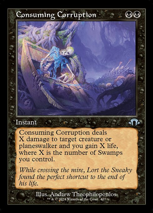 MTG Consuming Corruption MH3 407 Retro Frame Foil