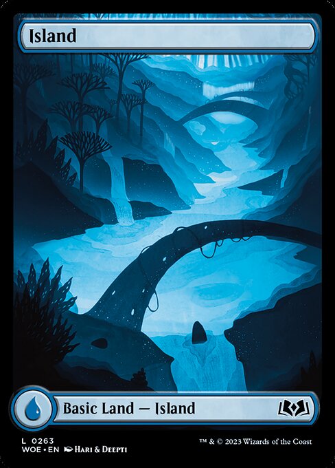 MTG Island WOE 263 Regular Foil