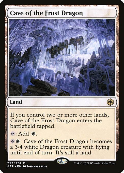 MTG Cave of the Frost Dragon AFR 253 Regular Nonfoil