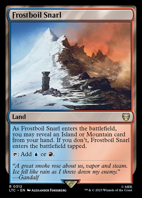 MTG Frostboil Snarl LTC 312 Alternate Art Nonfoil
