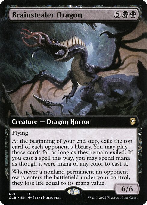 MTG Brainstealer Dragon CLB 621 Extended Art Nonfoil