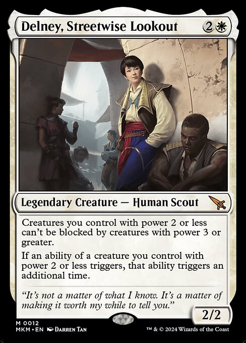 MTG Delney, Streetwise Lookout MKM 012 Regular Nonfoil