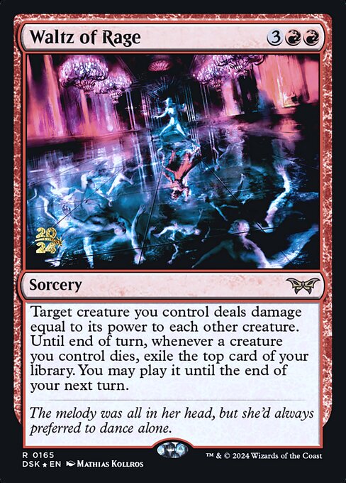 MTG Waltz of Rage PDSK 165s Prerelease Foil