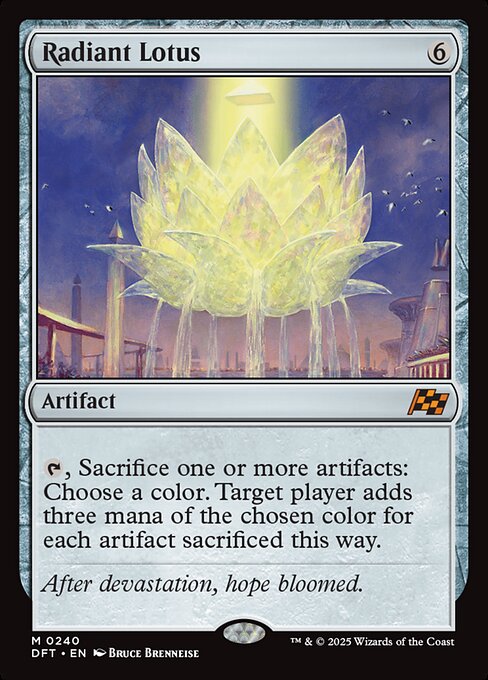 MTG Radiant Lotus DFT 240 Regular Nonfoil