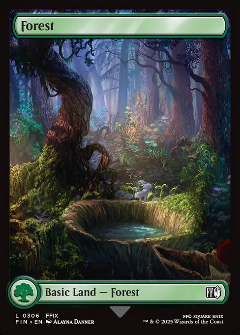 MTG Forest FIN 306 Regular Foil