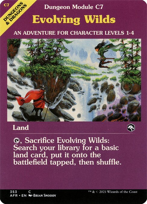 MTG Evolving Wilds AFR 353 Module Showcase Nonfoil