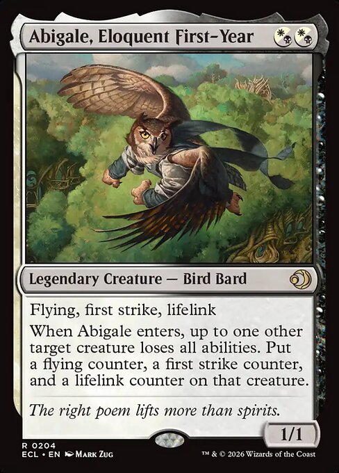 MTG Abigale, Eloquent First-Year ECL 204 Regular Foil