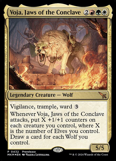 MTG Voja, Jaws of the Conclave MKM 432 Prerelease Promo Foil