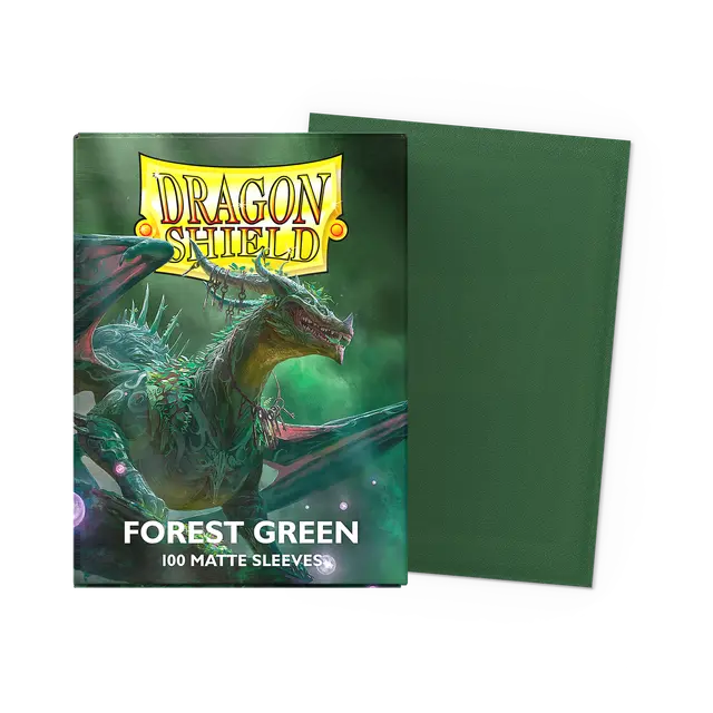 Dragon Shield: Sleeves – Matte – Forest Green 100