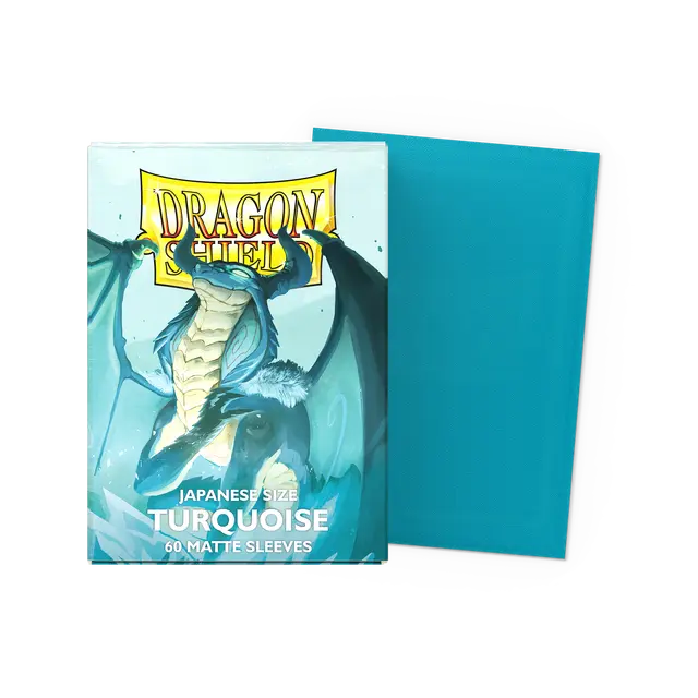 Dragon Shield: Sleeves – Japanese Size Sleeves – Matte Turquoise 60