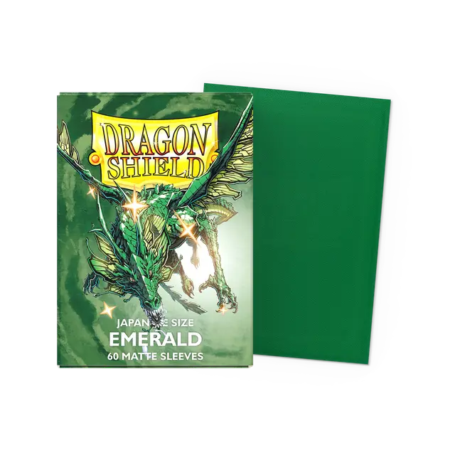 Dragon Shield: Sleeves – Japanese Size Sleeves – Matte Emerald 60