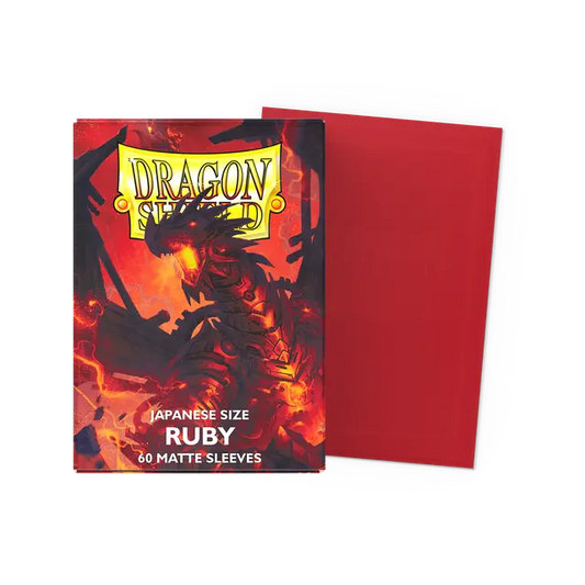Dragon Shield: Sleeves – Japanese Size Sleeves – Matte Ruby 60