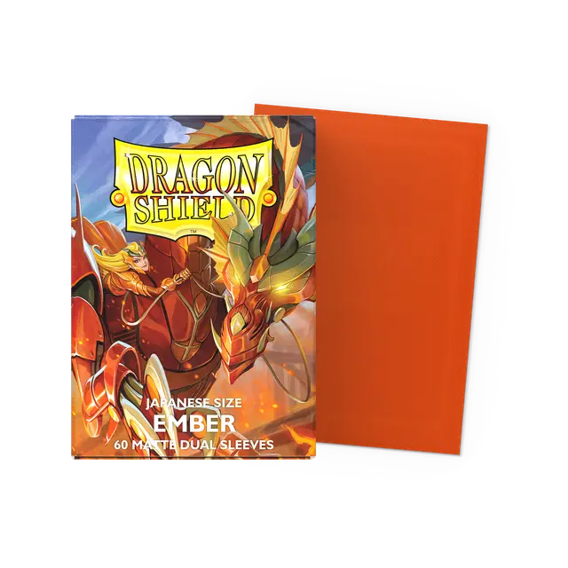 Dragon Shield: Sleeves – Japanese Size Sleeves – Matte Dual Ember 60