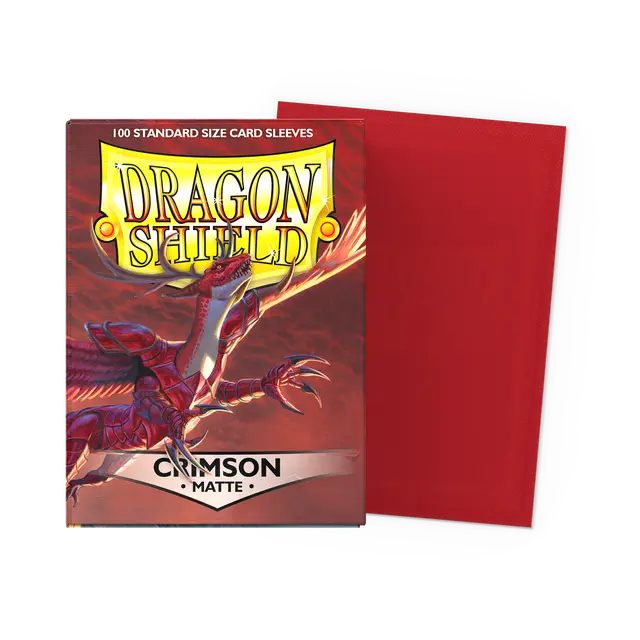 Dragon Shield: Sleeves – Matte – Crimson 100