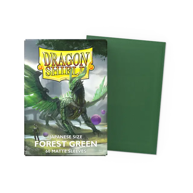 Dragon Shield: Sleeves – Japanese Size Sleeves – Matte Forest 60