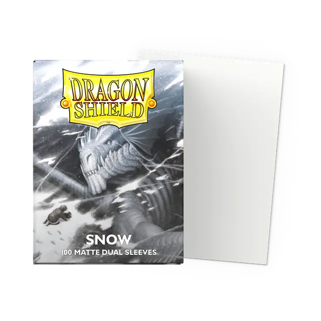Dragon Shield: Sleeves – Matte Dual – Snow (Nirin) 100