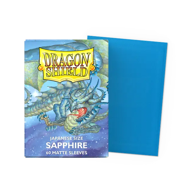 Dragon Shield: Sleeves – Japanese Size Sleeves – Matte Sapphire 60