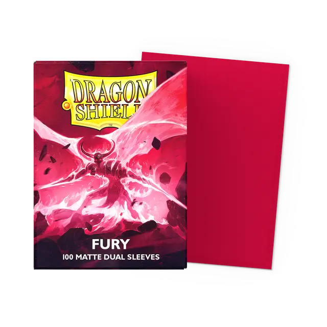 Dragon Shield: Sleeves – Matte Dual – Fury (Alaric, Crimson King) 100