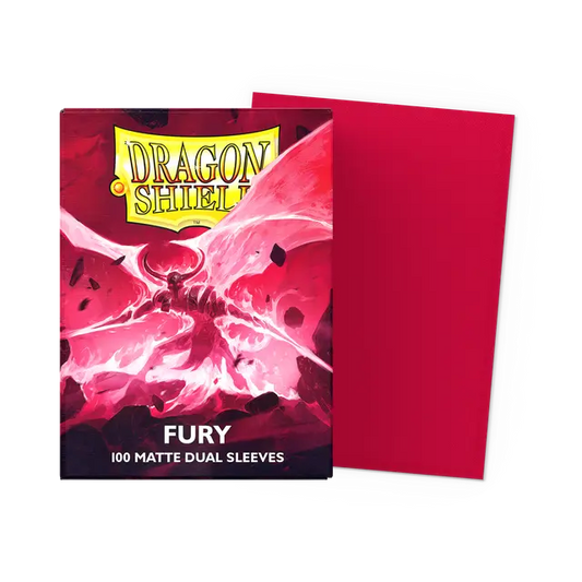 Dragon Shield: Sleeves – Matte Dual – Fury (Alaric, Crimson King) 100