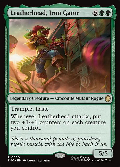MTG Leatherhead, Iron Gator TMC 030 Regular Surge Foil
