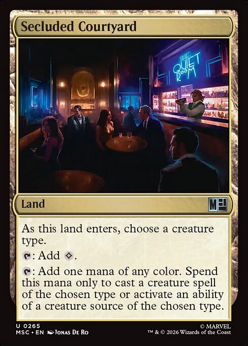 MTG Secluded Courtyard MSC 265 Regular Surge Foil