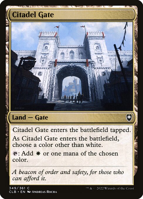 MTG Citadel Gate CLB 349 Regular Nonfoil
