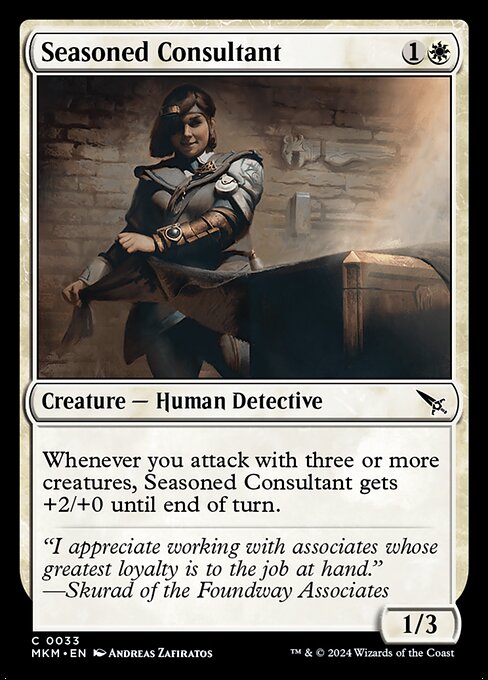 MTG Seasoned Consultant MKM 033 Regular Nonfoil